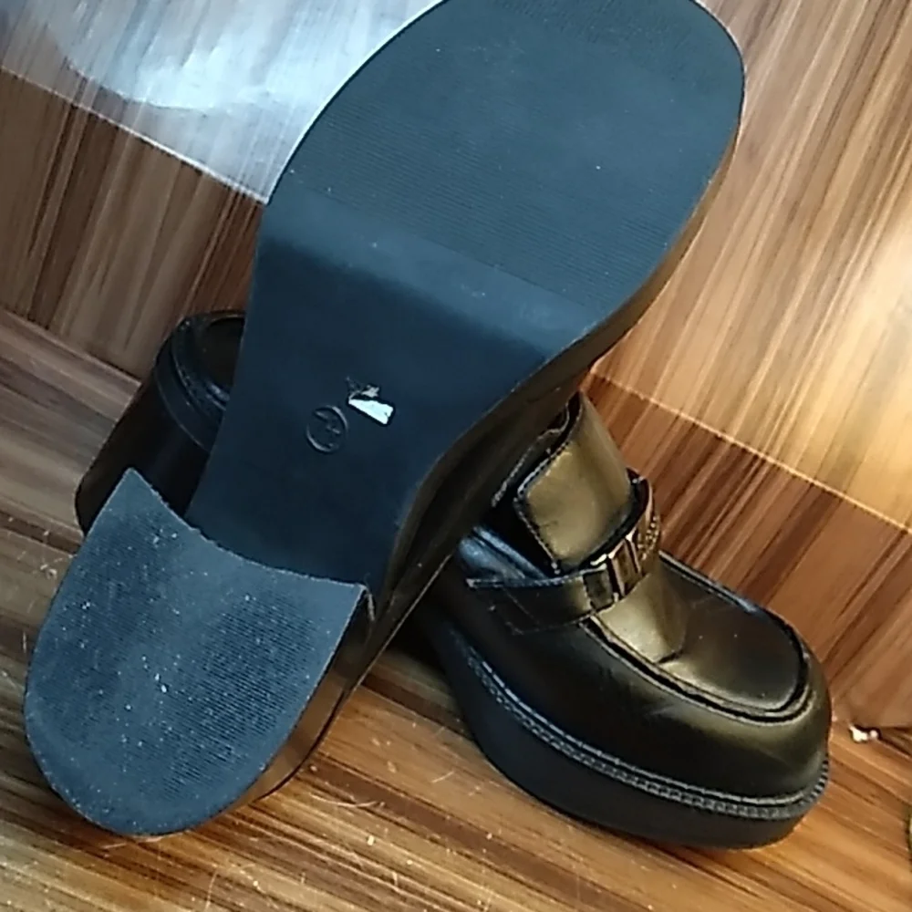 Vintage 1990s Y2K Something Else from Sketchers black chunky flat toe Gothic